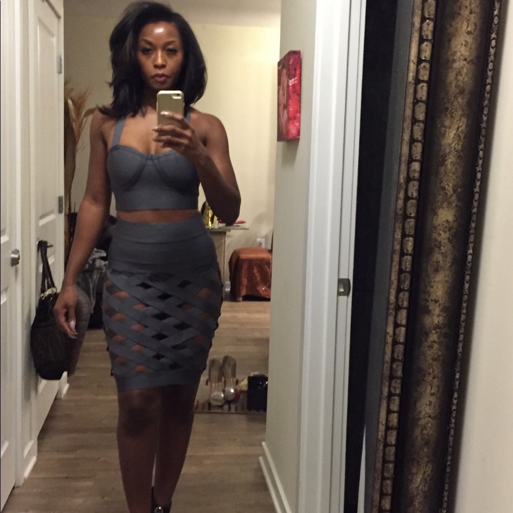 Caged Bandage House of CB 2 pc